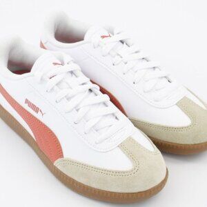 Puma White and Beige Sneakers